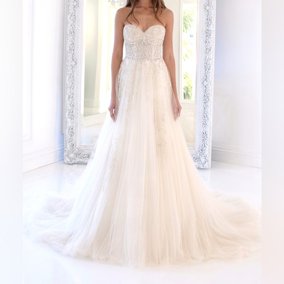 Winnie Couture Dresses & Skirts - Swarovski Crystal + Moonstone Wedding Bridal Dress JAYNE 3279 Winnie Couture